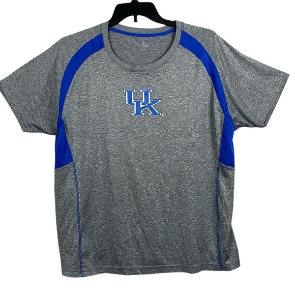 University Of Kentucky Short Sleeve Performance TShirt‎ Mens Size XL Gray Blue - Picture 1 of 8